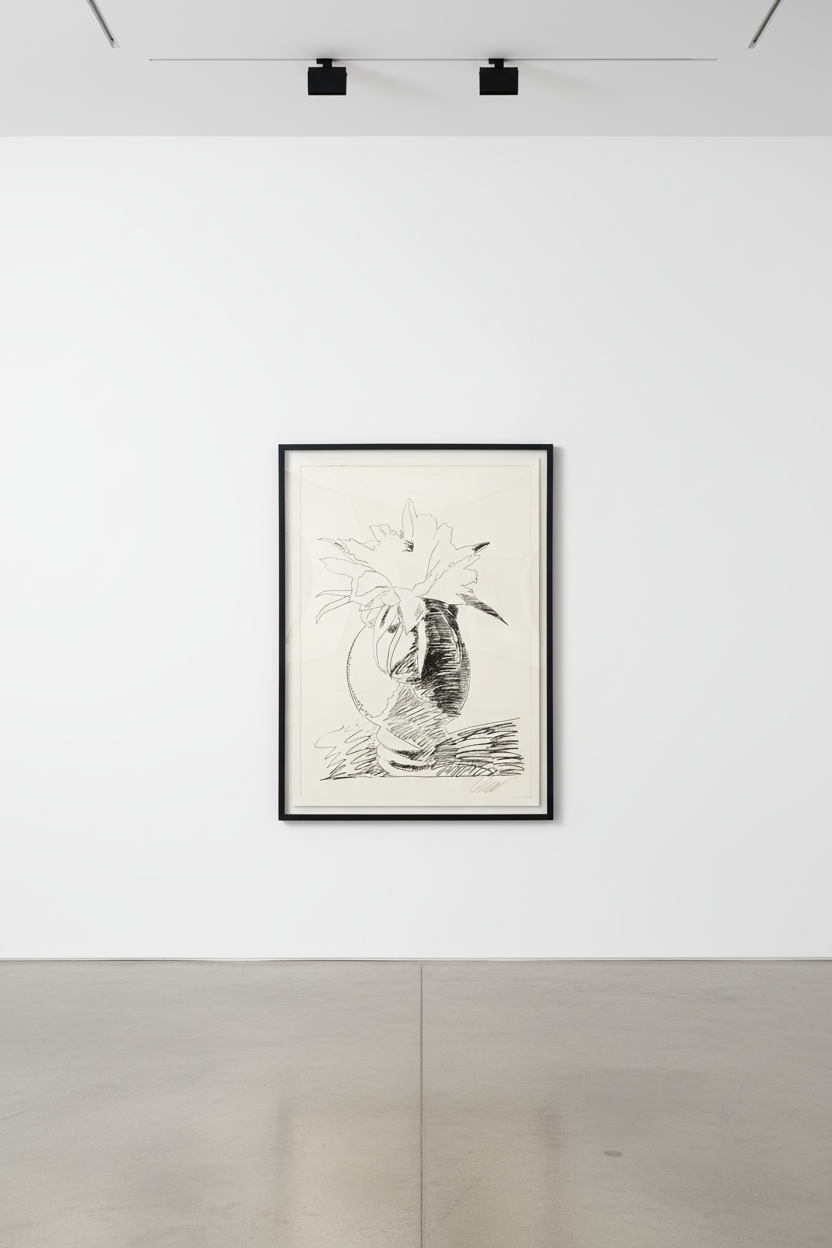 Andy Warhol - Flowers (Black and White) (FS II.104), 1974, Screen print on Arches paper and J. Green paper
Signed and numb...