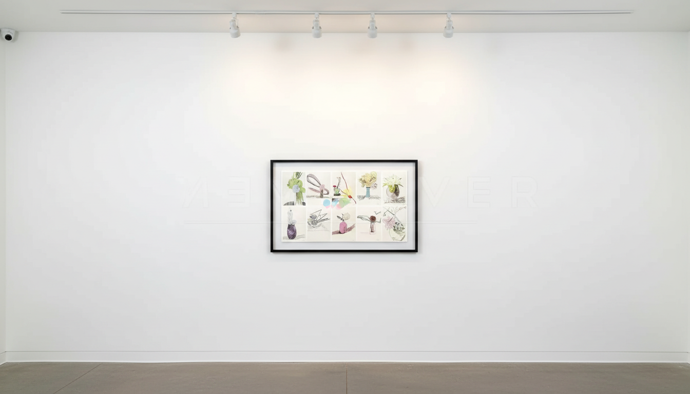 Andy Warhol - Flowers (Hand Colored) F.S. II.110 - 119 Complete Portfolio, 1974, 10 screenprints hand-colored with Dr. Mar...
