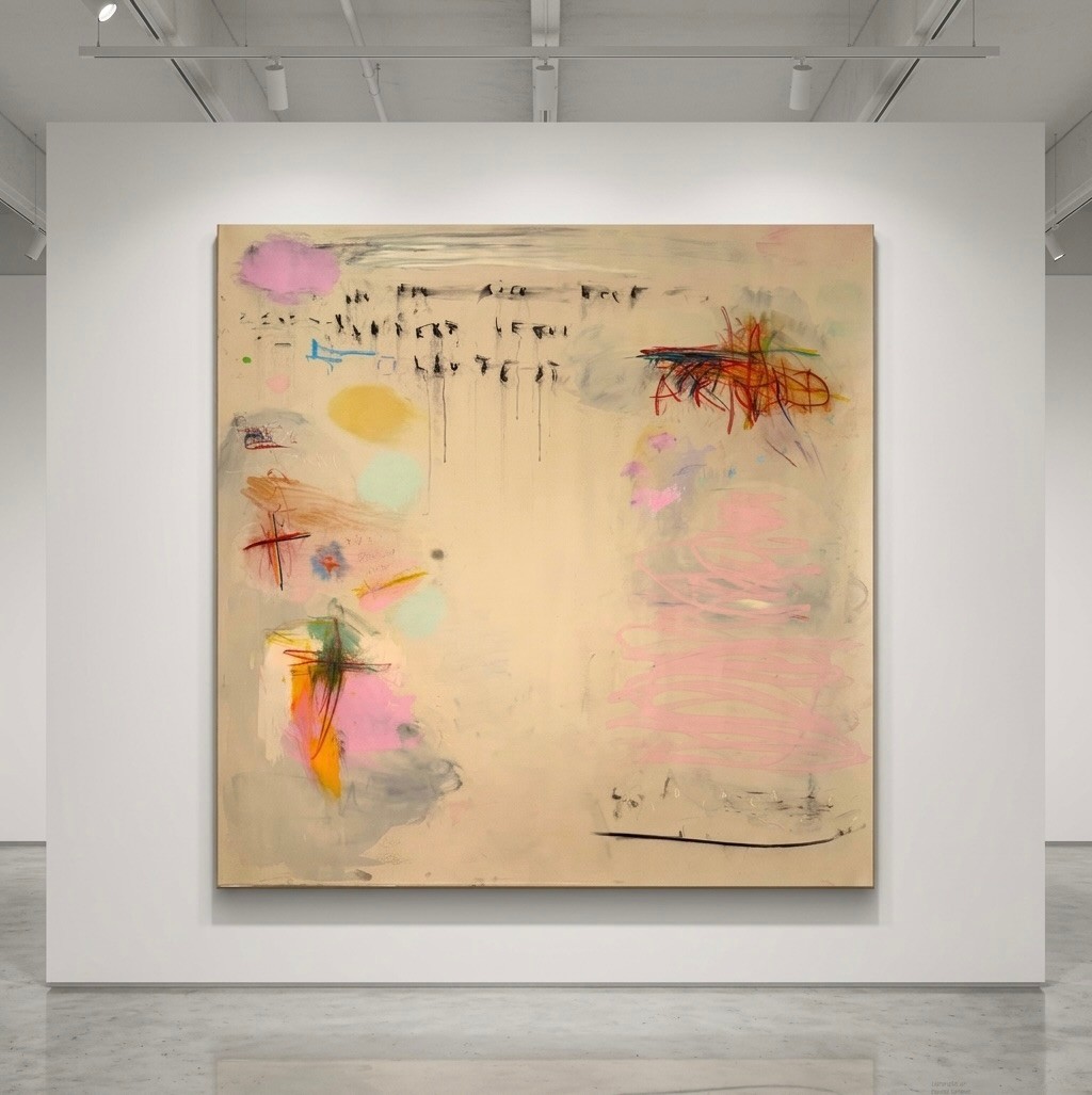 David Pher - Noise Over Meaning, 2026, Acryl, Oil, Charcoal on Canvas