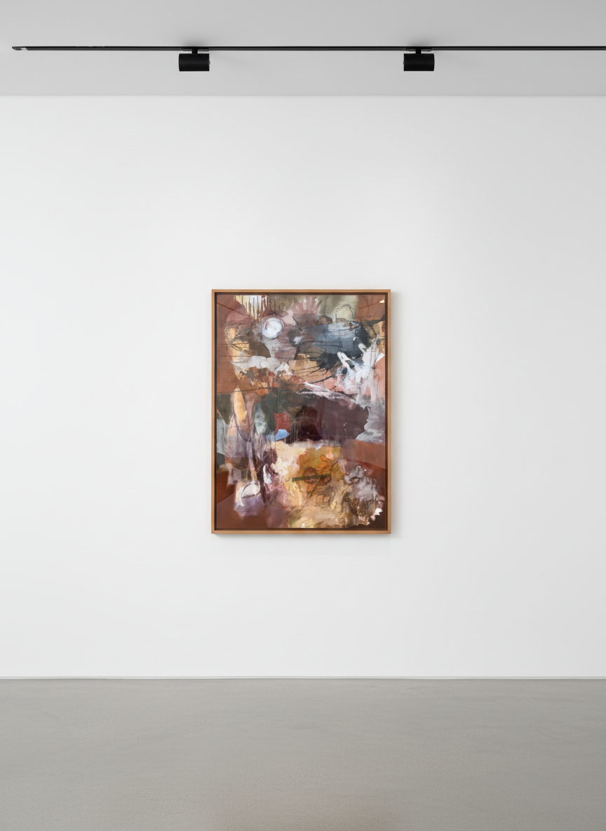 Fontaine Scarelli - Klingon- Fire Before Memory, 2025, Mixed media on canvas