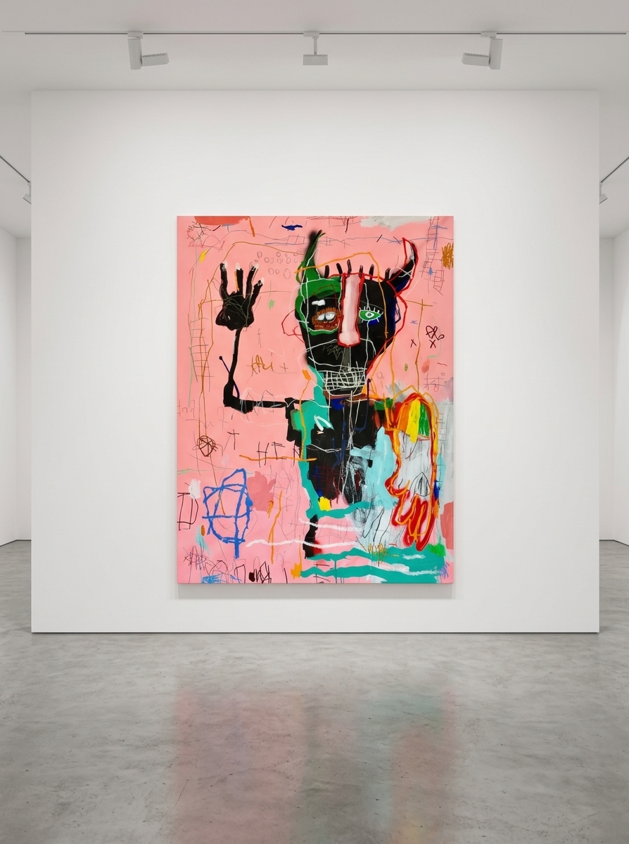 Nathan Paddison - 2026 feel like,  2026, Oil stick matte vinyl acrylic spray paint charcoal and pencil on canvas
