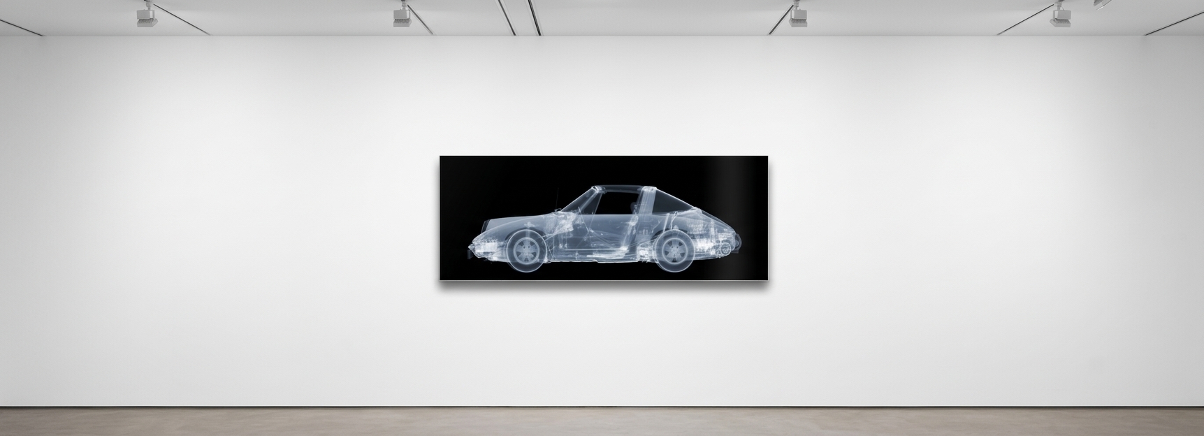 Nick Veasey - 1972 Porsche 911 Targa, Framed Chromaluxe 