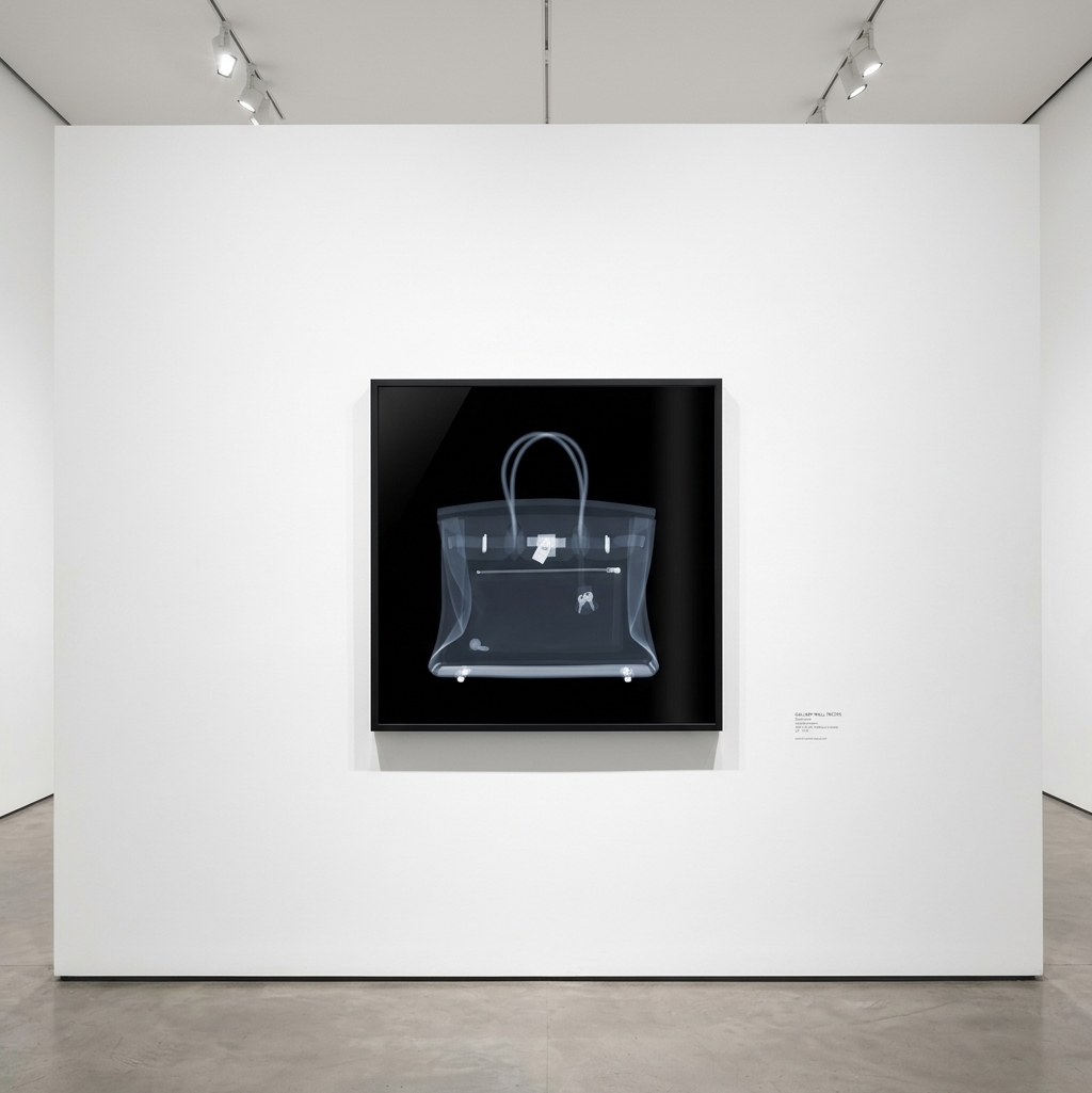 Nick Veasey - Hermes Birkin Bag, Framed Chromaluxe 