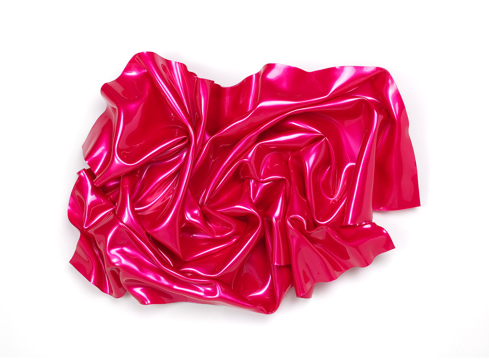 Paul Rousso - Rose Abstraction^, 2024, Acrylic Paint on Hand-Sculpted Thermoplastic Polyester