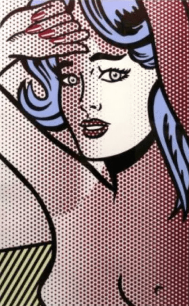 Roy Lichtenstein - Nude With Blue Hair (C.286), 1994, Relief print on Rives BFK mold-made paper