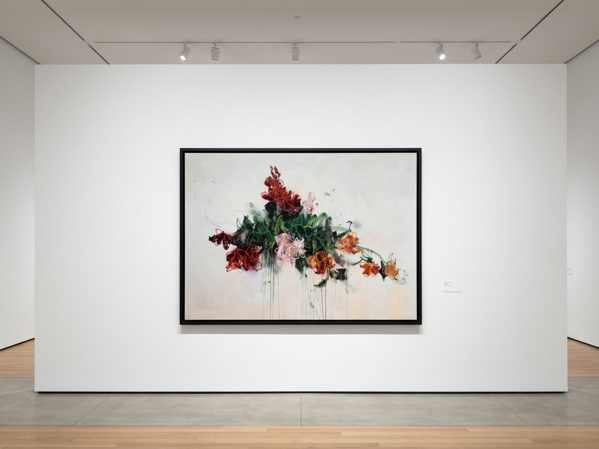Sage Barnes - Bloom #6, 2026 , Mixed Media on Canvas