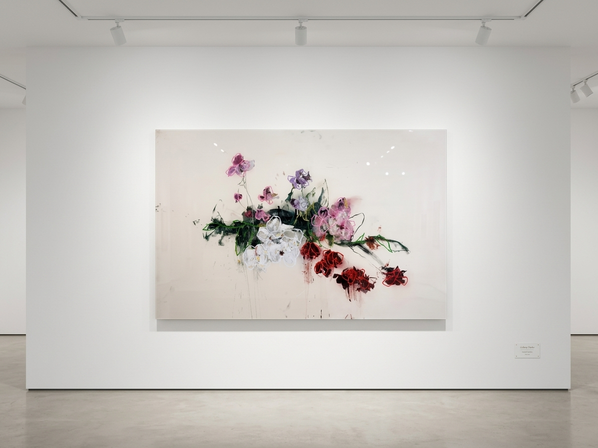 Sage Barnes - Bloom #8, 2026, Mixed Media on Canvas