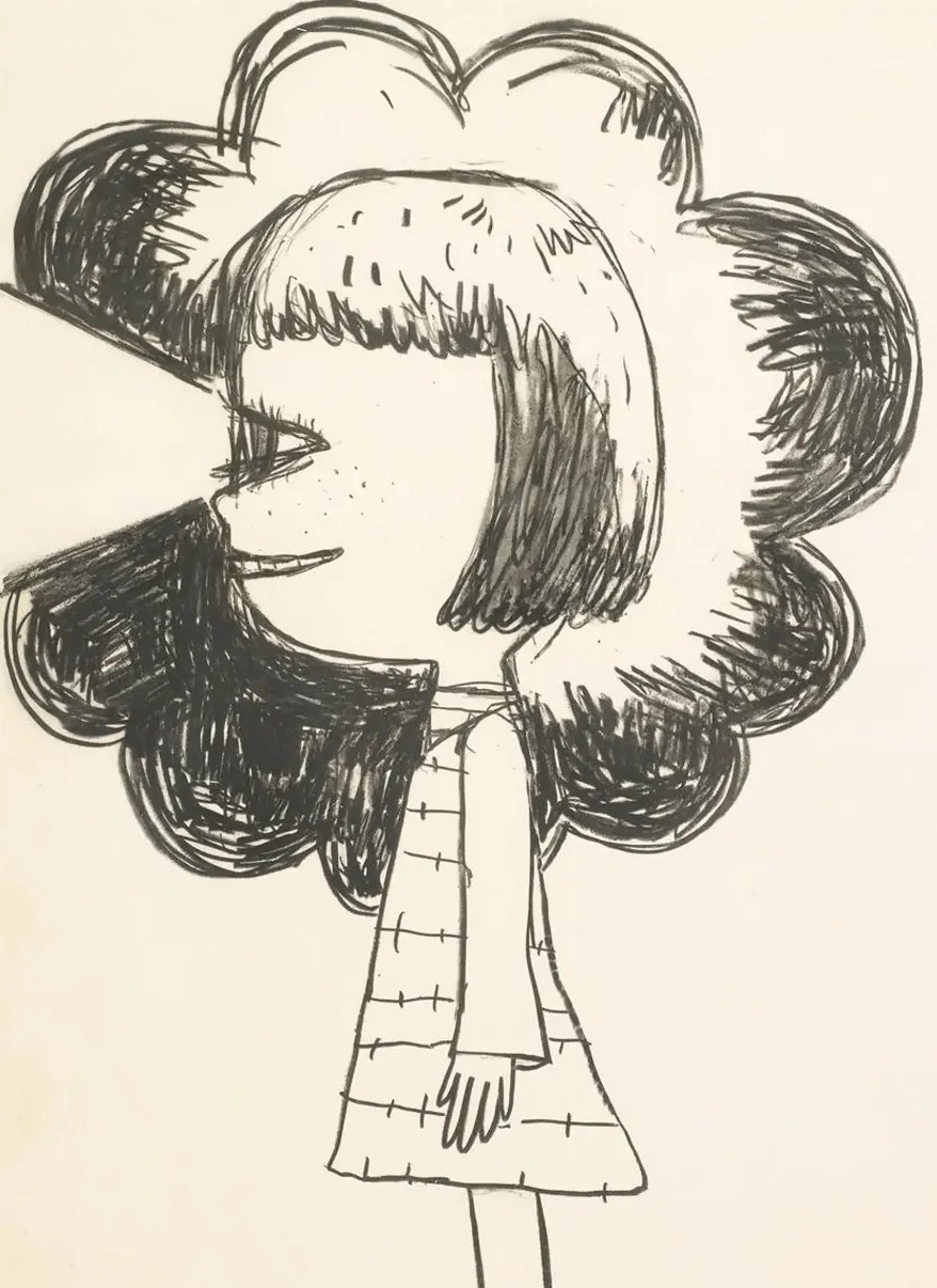 Yoshitomo Nara - Flashlight Girl, 2001