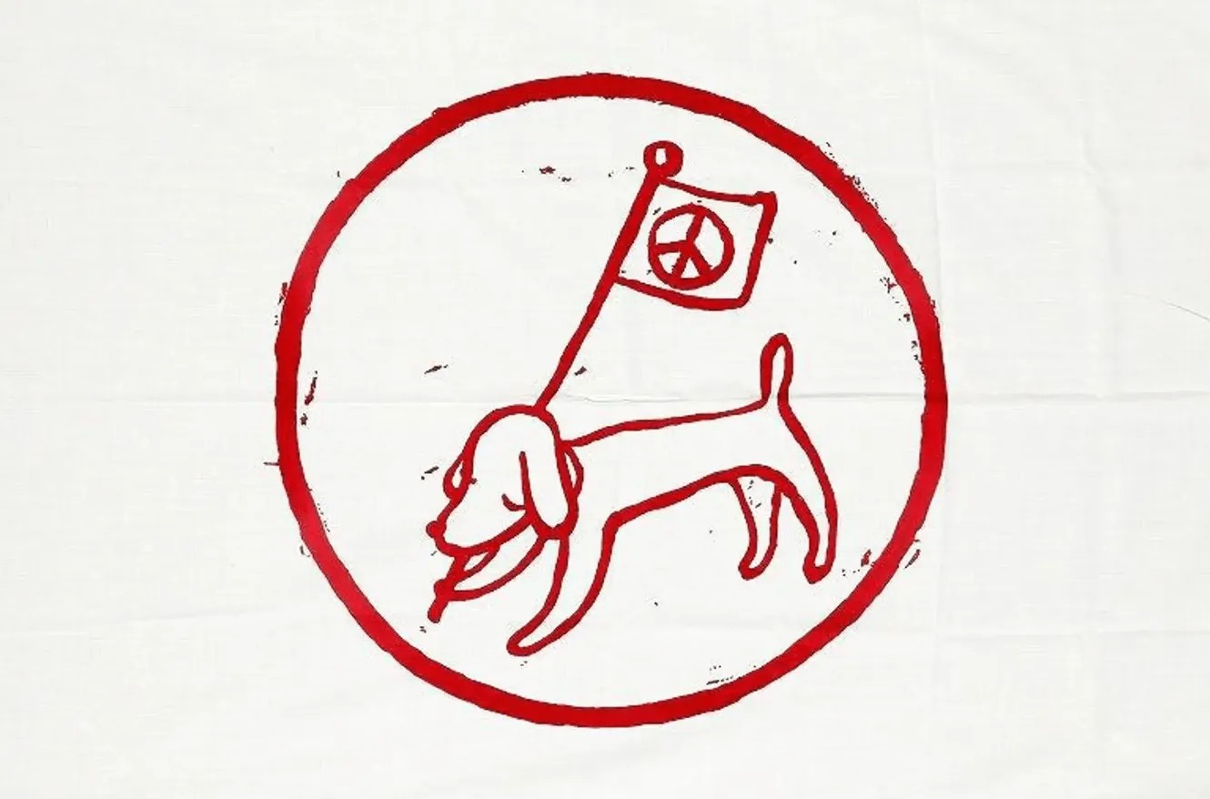 Yoshitomo Nara - Peace Flag, 2001