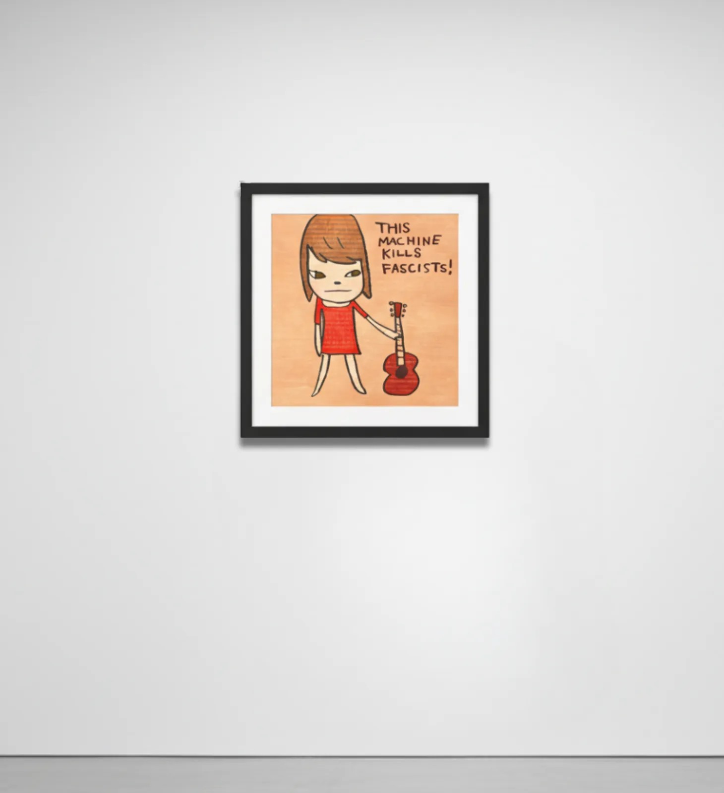 Yoshitomo Nara - This Machine Kills Fascists, 2022