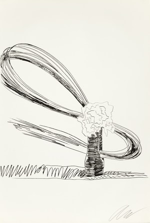 Andy Warhol - Flowers (Black and White) (FS II.107)