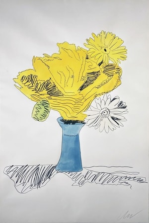 Andy Warhol - Flowers (Hand Colored) F.S. II.113