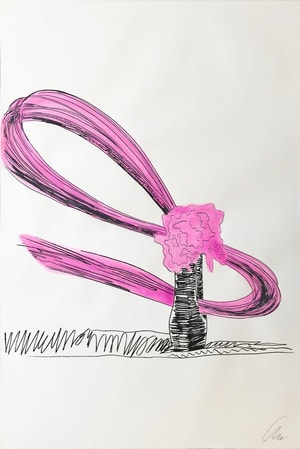 Andy Warhol - Flowers (Hand Colored) F.S. II.117