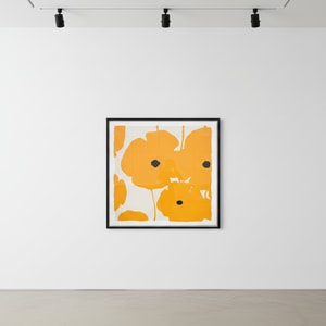 Donald Sultan - Yellow Poppies 2018,