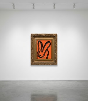 Hunt Slonem - Orange Bunny