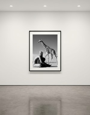 Michel Comte - Beauty and the Beast (Giraffe II)
