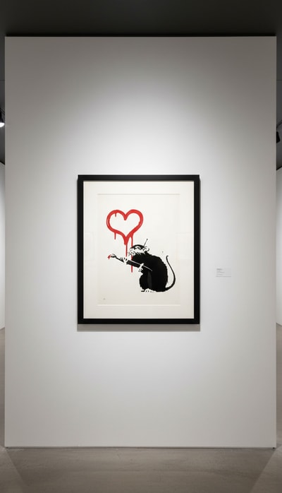 Banksy - Love Rat (Unsigned), 2004