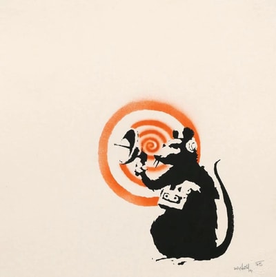 Banksy - Radar Rat (Signed), 2004