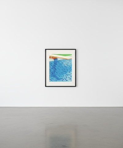 David Hockney - Pool Made with Paper and Blue Ink for Book of Paper Pools, 1980