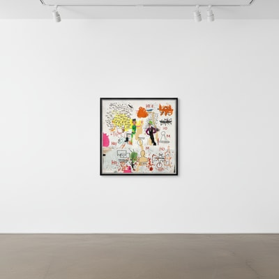 Jean-Michel Basquiat - Riddle Me This, from Superhero Portfolio, 1982/87-2022