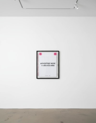 Virgil Abloh - Advertise Here with Clear Canvas, 2019