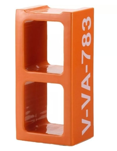 Virgil Abloh - Virgil Abloh x Vitra Ceramic Block Orange, 2019