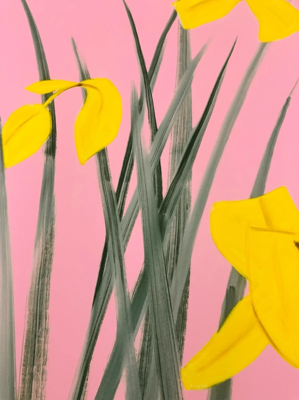 Alex Katz - Yellow Flags 3, 2020, Archival pigment inks on Crane Museo Max 365 gsm fine art paper