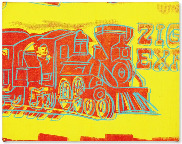 Andy Warhol - Train from Toy Paintings, 1983