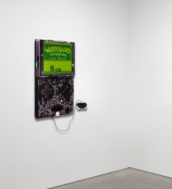 Connor Gottfried - Field of Stones, 2025, Aluminum composite panelling,19” IPS screen, Raspberry Pi, Gameboy emulator, War...