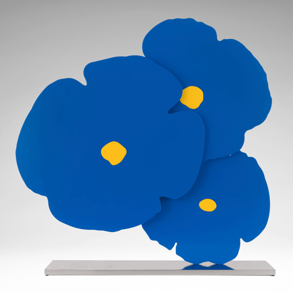 Donald Sultan - Blue with Yellow, 2024, 2024