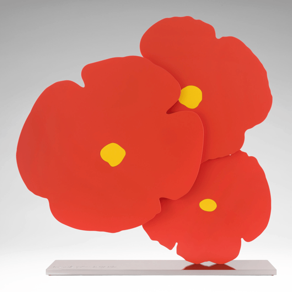 Donald Sultan - Red with Yellow, 2024, 2024