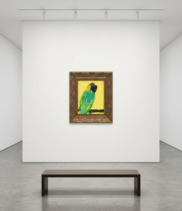 Hunt Slonem - Michael, 2026, Oil on Wood