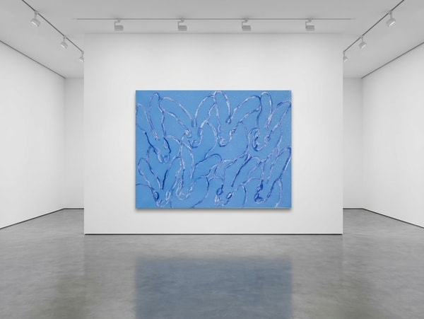Hunt Slonem - Untitled, 2018, Oil & Acrylic w/ Diamond Dust on Canvas 