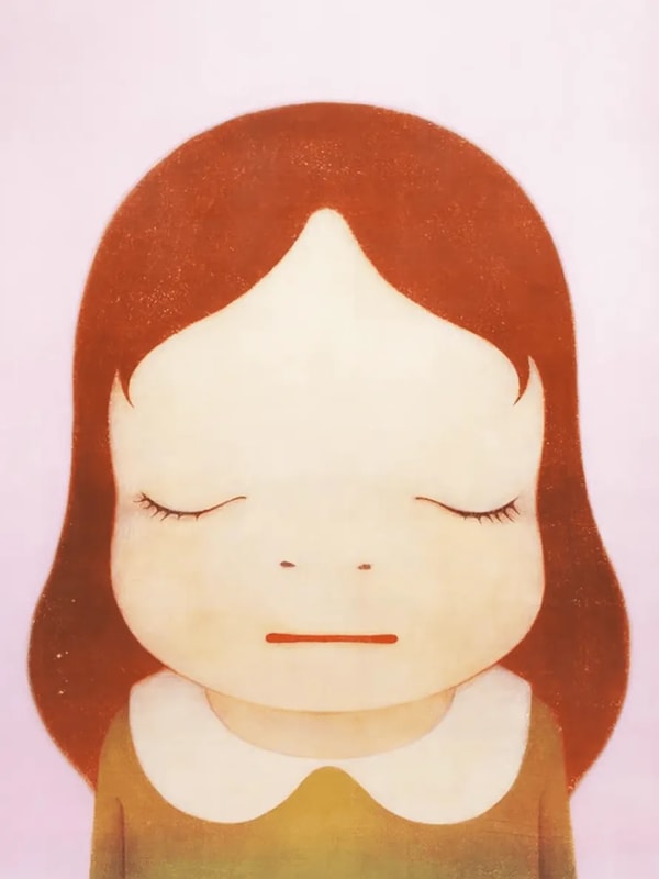 Yoshitomo Nara - Cosmic Girl Eyes Closed, 2008