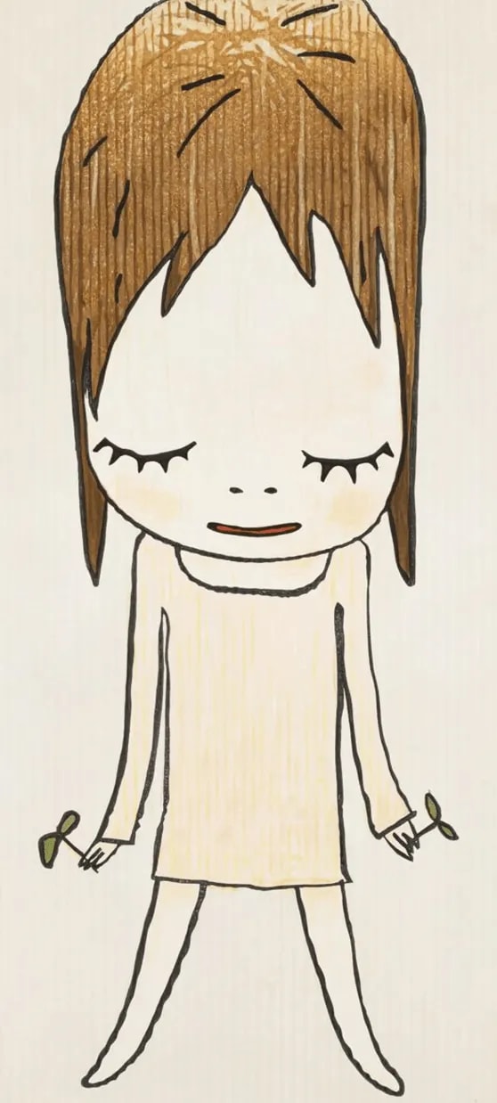 Yoshitomo Nara - Sprouts In Hands, 2013