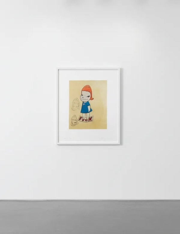 Yoshitomo Nara - On the F Word, 2002, Intaglio on paper 