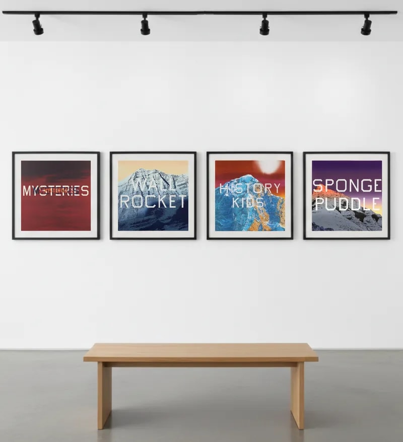 Ed Ruscha's Mountain prints