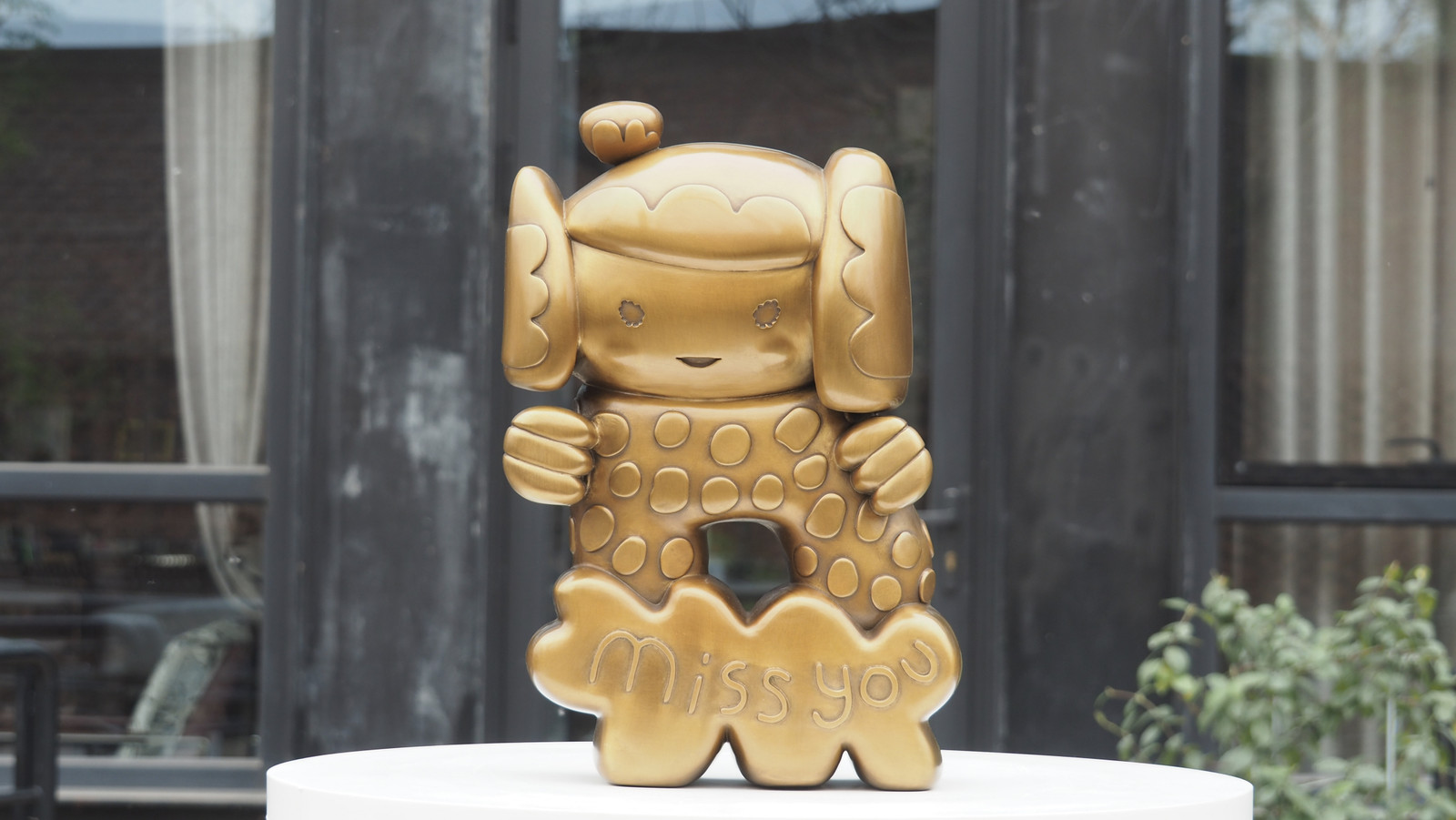 Adam Handler - Miss You Toki Girl Sculpture, 2025, Bronze hand-cast sculpture