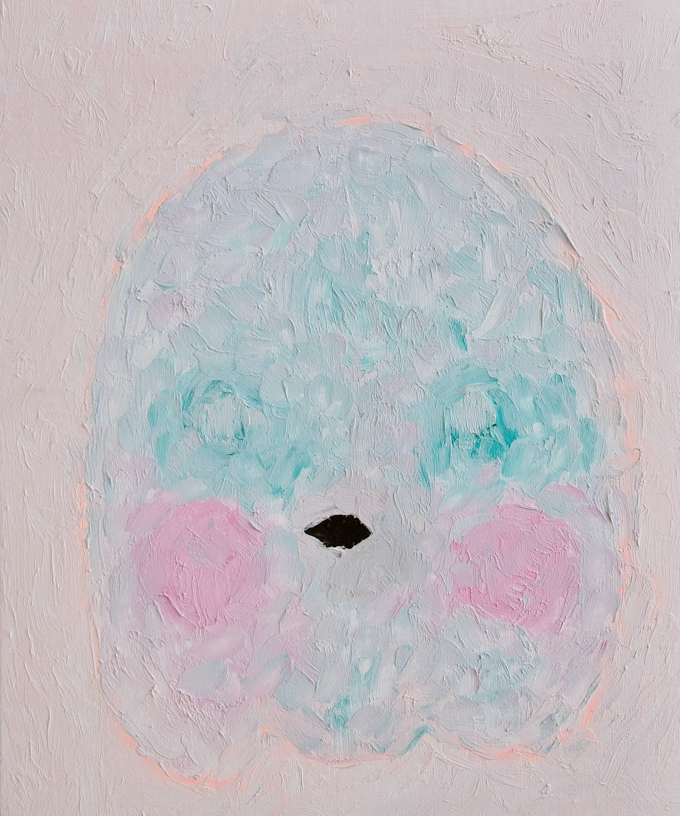 Adam Handler - Pale September Ghost, 2023, Oil stick on linen
