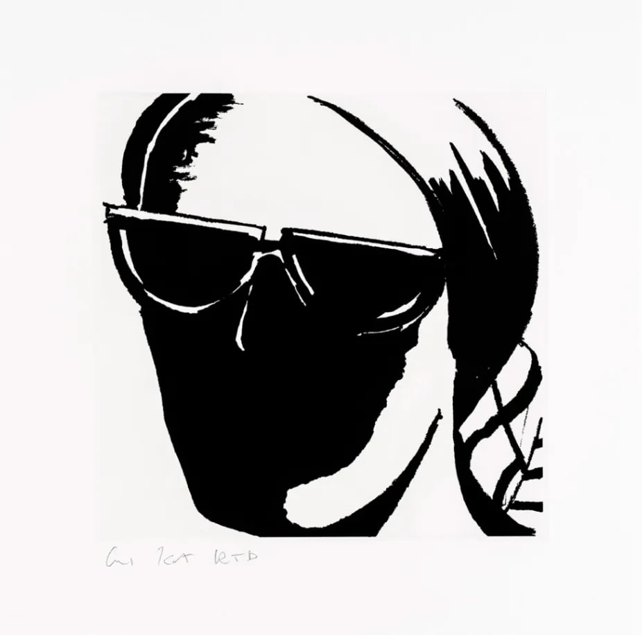 Alex Katz - Ada #8, 2017, 1-color etching, hand-pulled on 300 gsm Somerset Satin White fine art paper