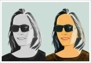 Alex Katz - Ada x 2, 2020, Medium: Archival pigment ink on Innova Etching Cotton Rag 315 gsm fine art paper