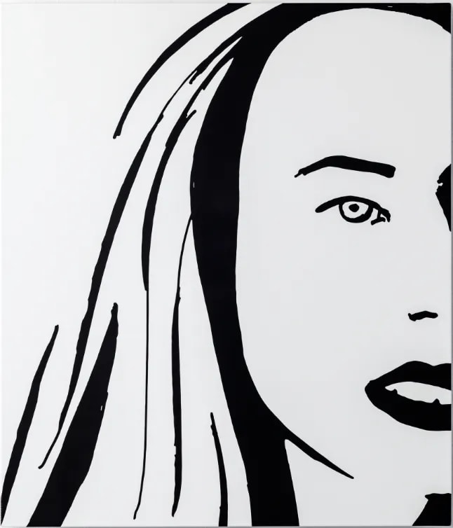 Alex Katz - Porcelain beauty 3, 2022, Porcelain enamel mounted on aluminum