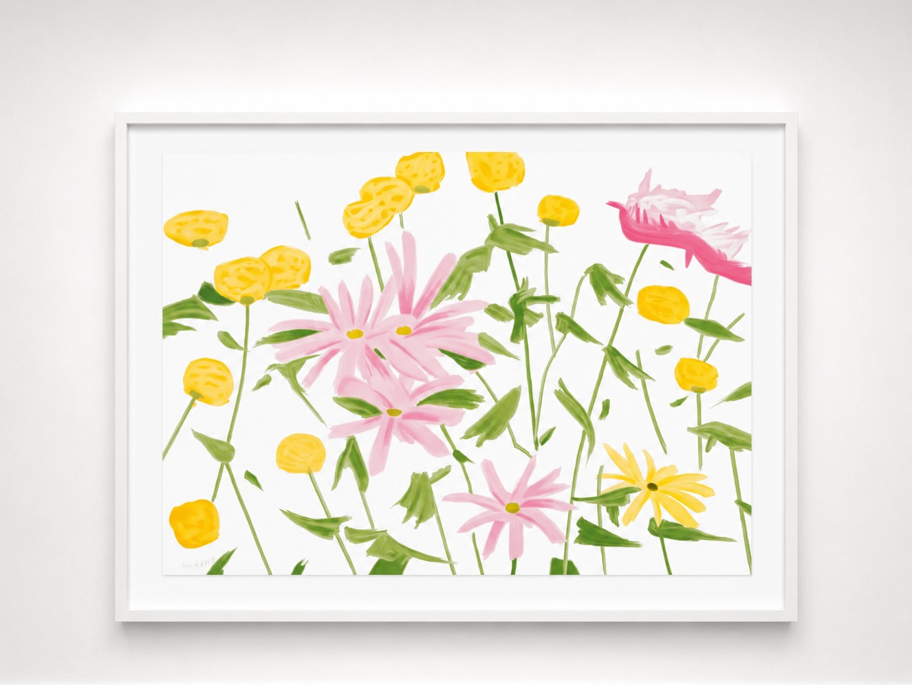 Alex Katz - Spring Flowers, 2017, 24-color silkscreen on Saunders Waterford 425 gsm paper