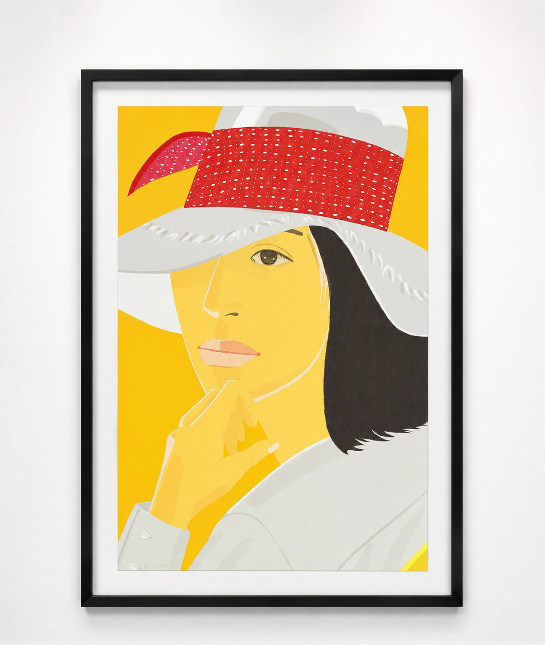 Alex Katz - The Red Band (S. 177), 1979, Screenprint in colors, on Stonehenge paper, the full sheet.