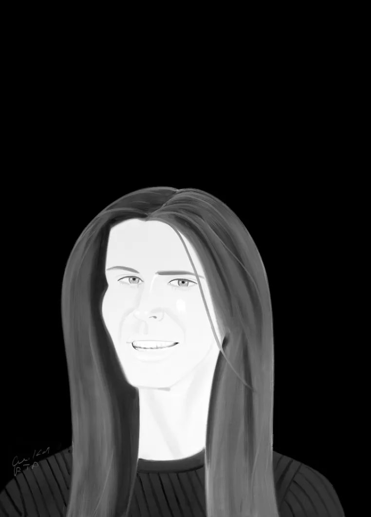 Alex Katz - Yvonne, 2017, Archival pigment inks on Crane Museo Max 365 gsm fine art paper