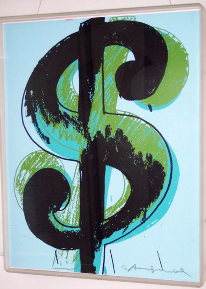 Andy Warhol - $ 1 (Dollar Sign) F.S. II 274 - 279, 1982, Screen print