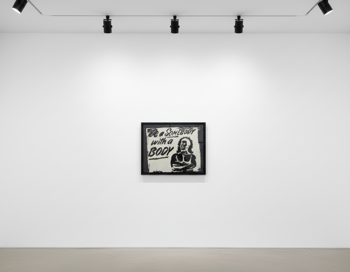 Andy Warhol - Be Somebody With A Body Negative, 1985 - 86, Synthetic polymer paint and silkscreen ink on canvas