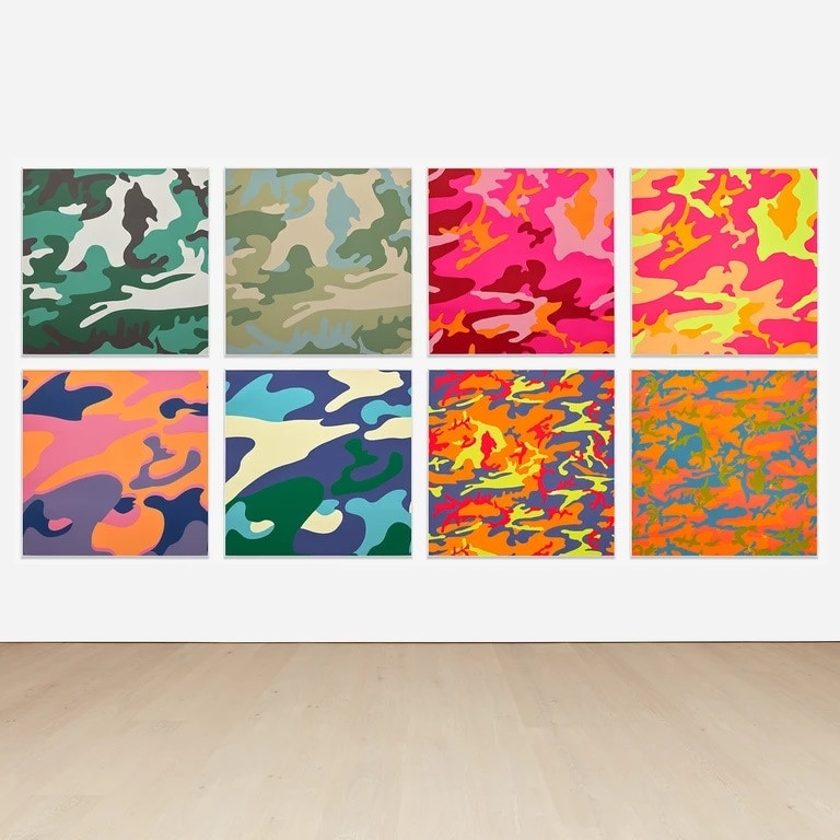 Andy Warhol - Camouflage F.S. II 406-413, 1987, The complete set of eight screen prints on Lenox Museum Board