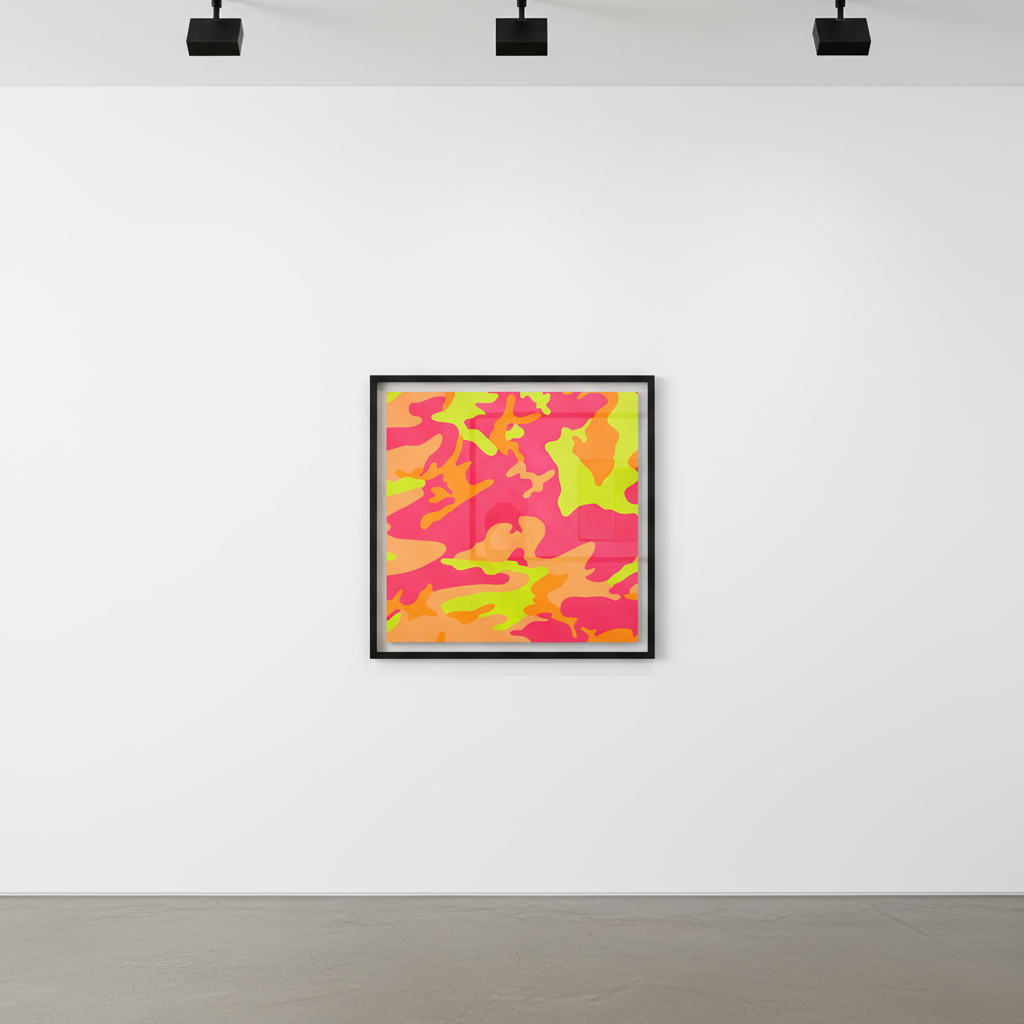 Andy Warhol - Camouflage F.S. II 409, 1987, Screen print on Lenox Museum Board