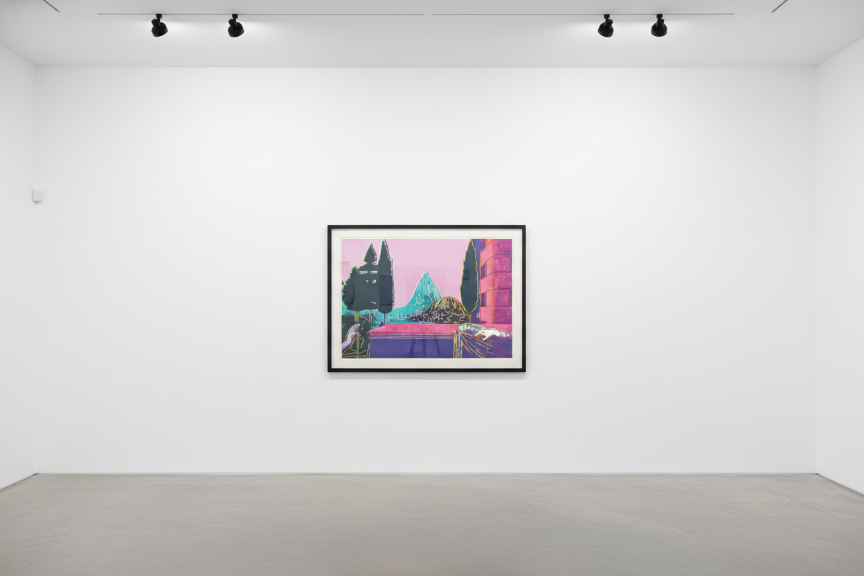 Andy Warhol - Details of Renaissance Paintings (Leonardo da Vinci, the Annunciation, 1472) (F.S. II 321), 1984, Screen pri...